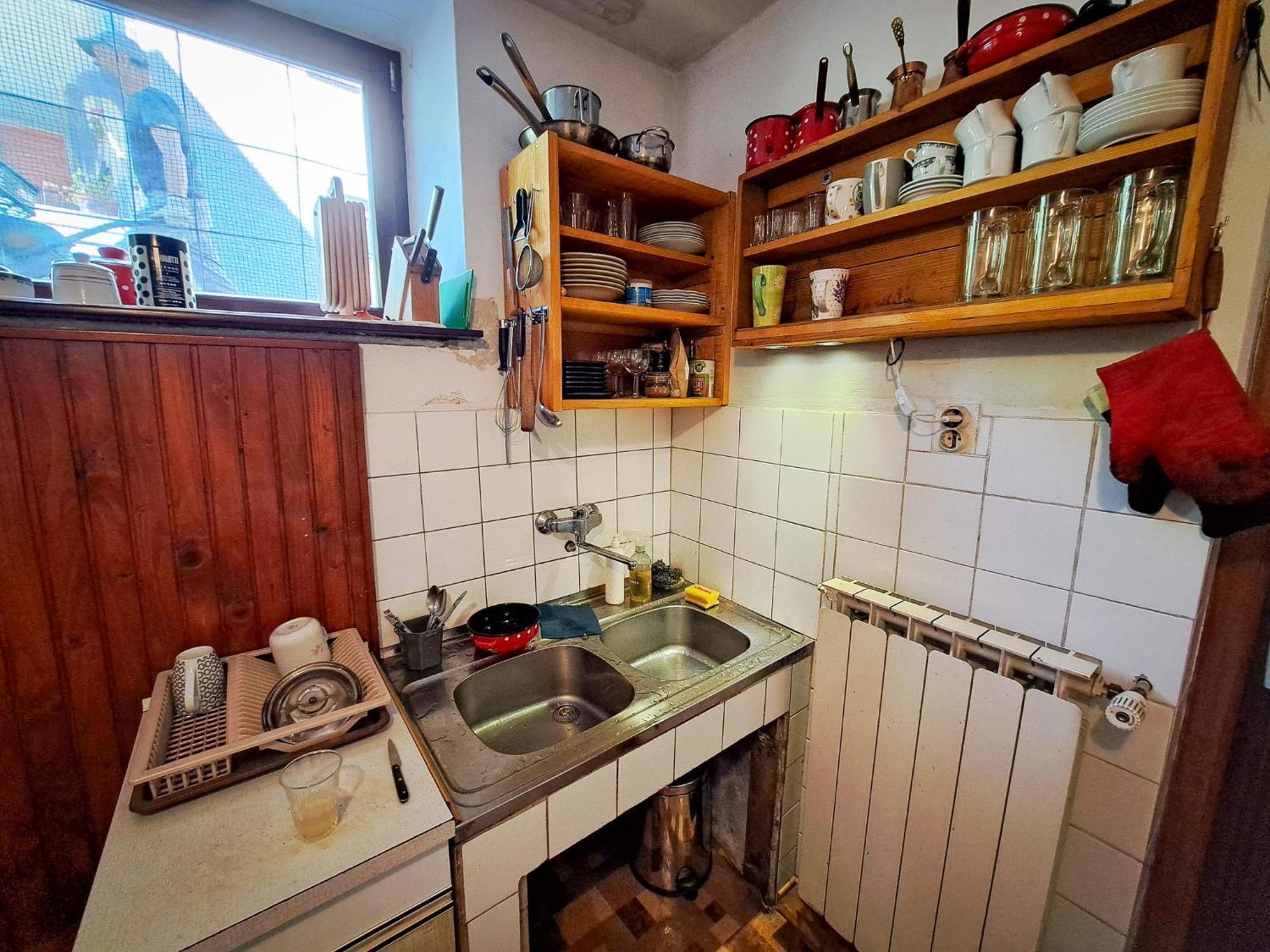 Ferienwohnung Hikers Hut Hisar Podbrdo Exterior foto